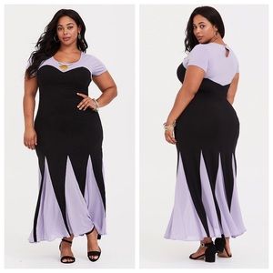 Torrid 2x Ursula Costume Tee Shirt Maxi Dress